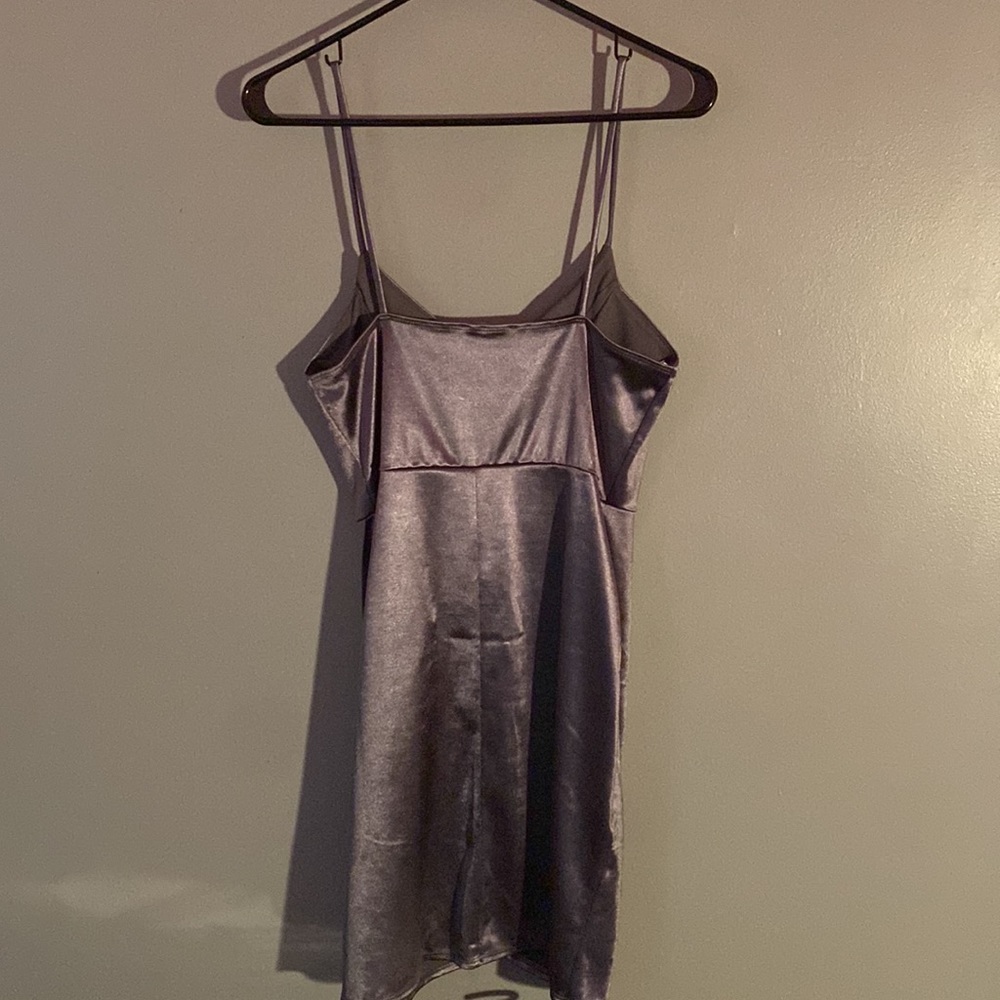 Lulu's Blue Ruched Bodycon Mini Dress - Picture 4 of 4